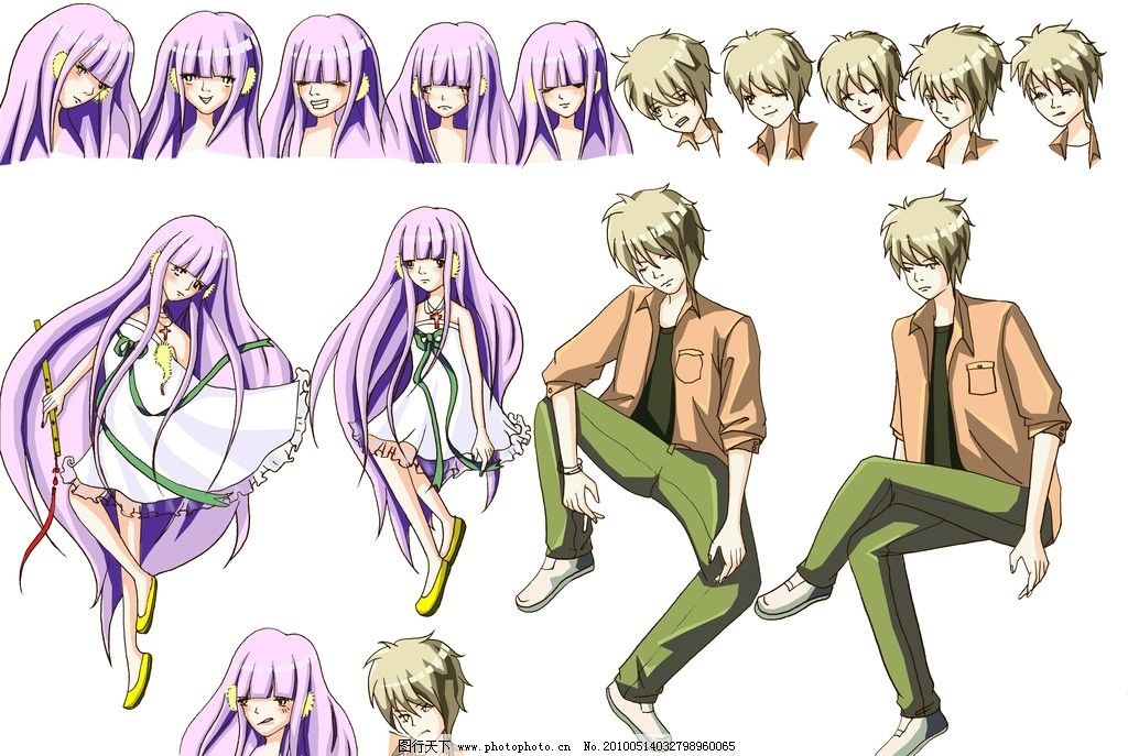 动漫人物设计中的造型、表情与动态分析